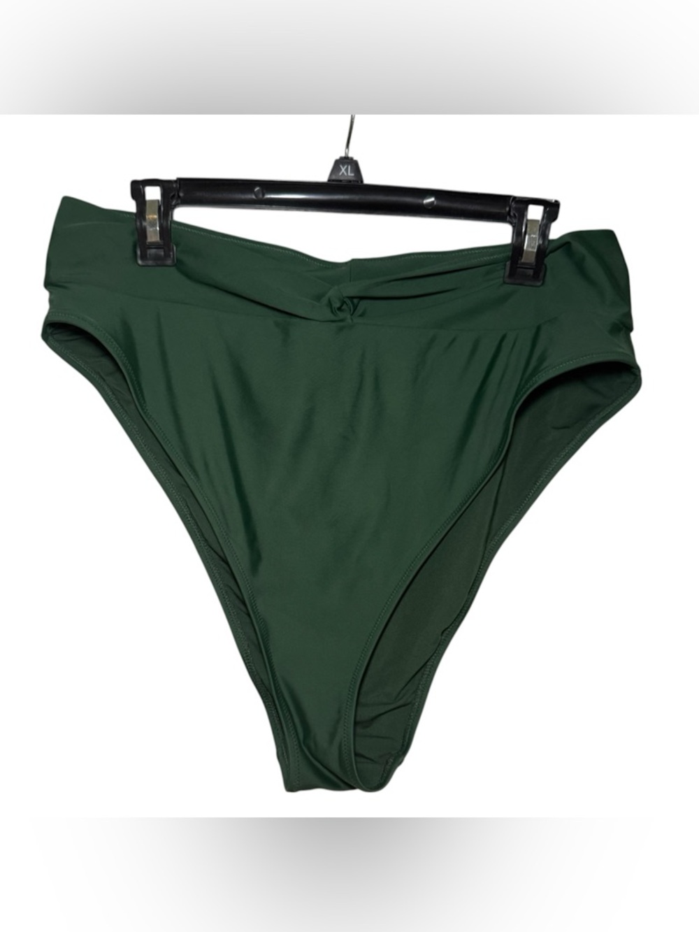 aerie High-Waist Bikini Bottoms in Forest Green